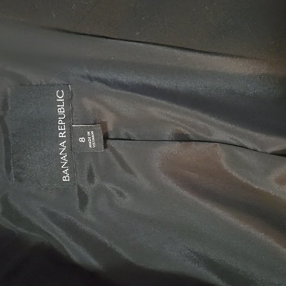 Banana Republic Black Double-Breasted Blazer Womens Size 8 EUC - Picture 10 of 14